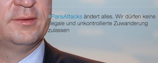 Markus Söder twittert zu Pariser Attentat