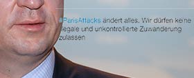 Markus Söder twittert zu Pariser Attentat