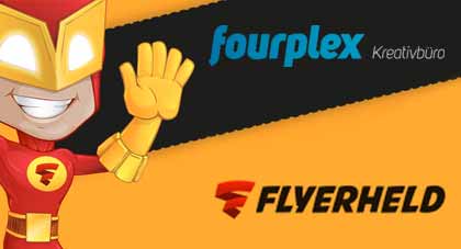 Logo Fourplex und Flyerheld